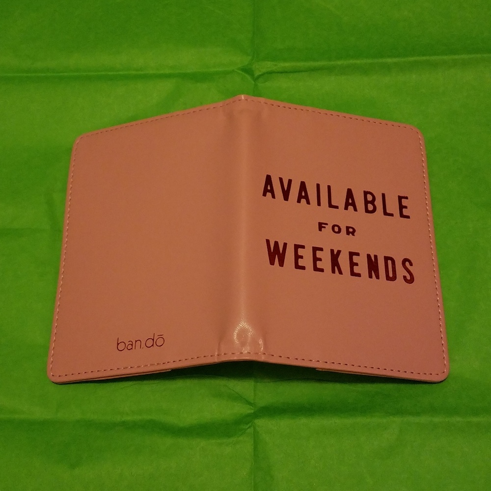 Ban.do Passport Cover Pink, Available for Weekends
